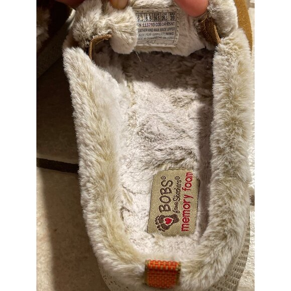 Skechers Bob Womens Faux Fur Memory Foam Slippers Tan Casual Indoor Outdoor 9.5 - Picture 5 of 8